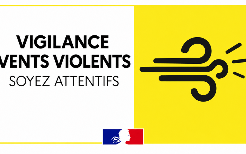 VIGILANCE JAUNE VENTS VIOLENT