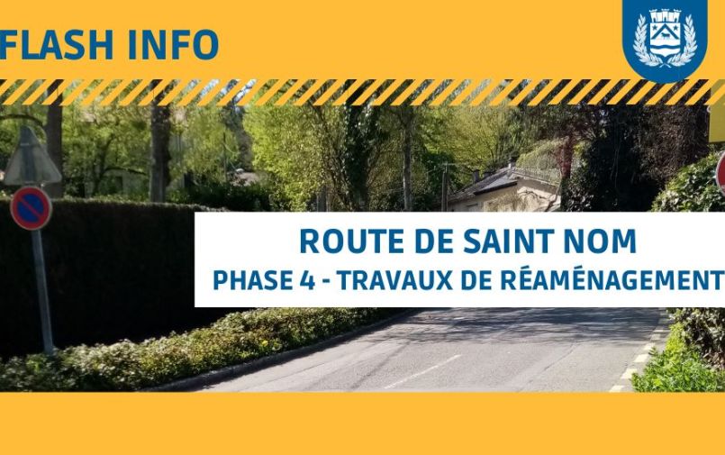 Flash Info Travaux Route de Saint Nom