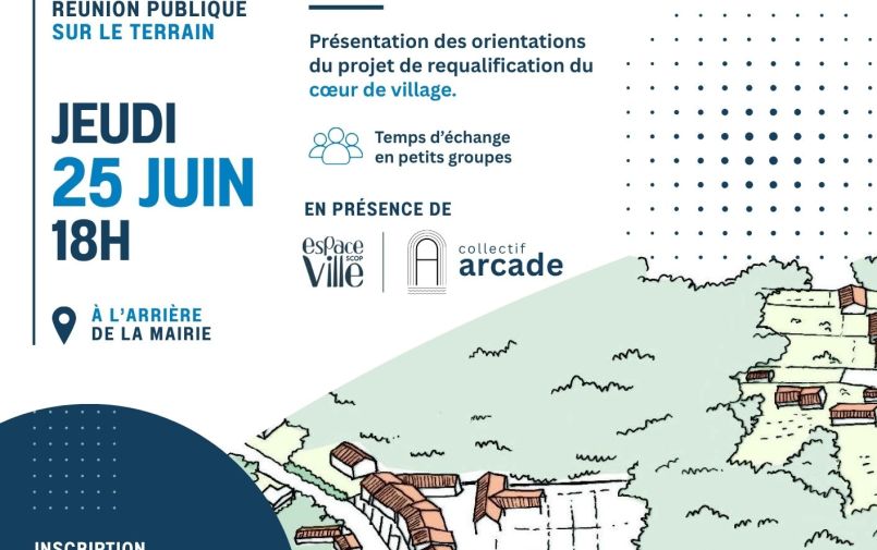réunion publique centre village