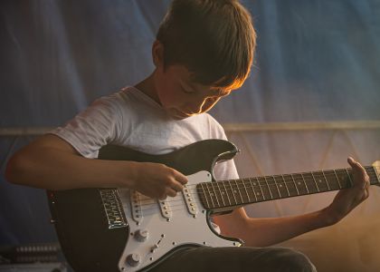 Concert guitariste en herbe