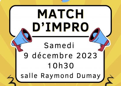 EMM - Affiche match impro téléthon 2023