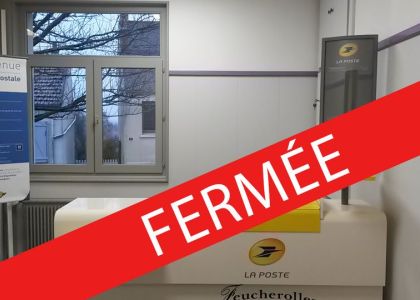 Agence postale fermée