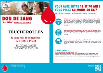 Don du sang 15 septembre