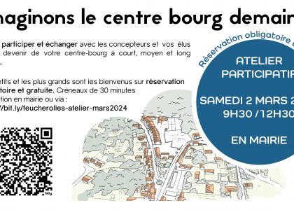 atelier participatif centre bourg 2 mars 2024