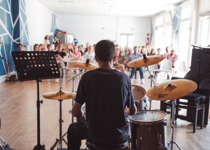 Photo concert batterie école de musique