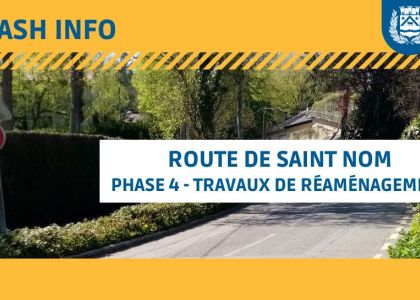 Flash Info Travaux Route de Saint Nom