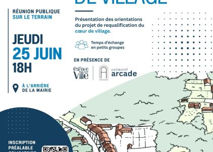 réunion publique centre village