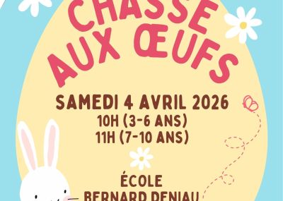 Chasse aux œufs 2026
