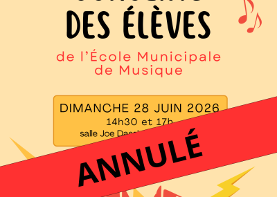 EMM - concert annulé 2026
