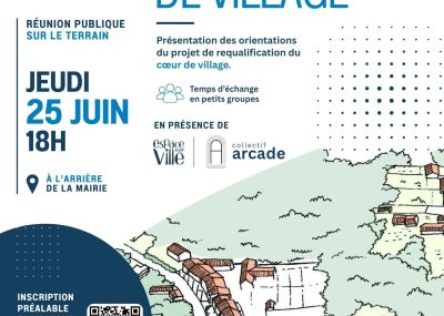 réunion publique centre village