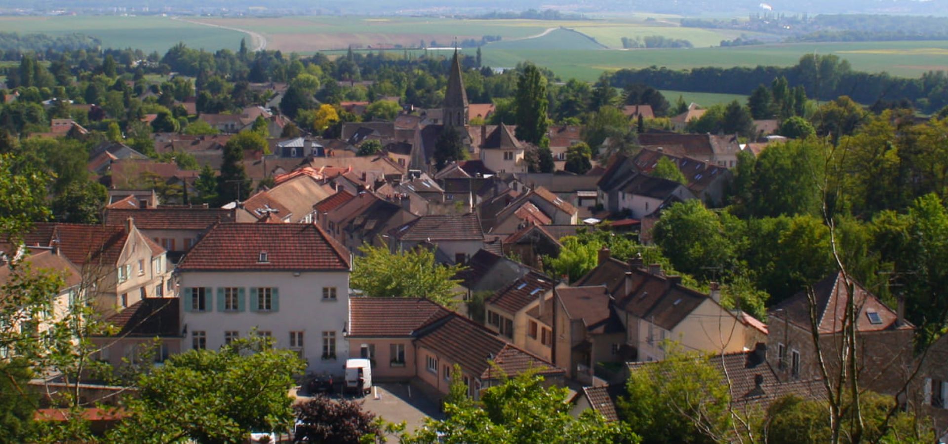 Paysage aérien de Feucherolles