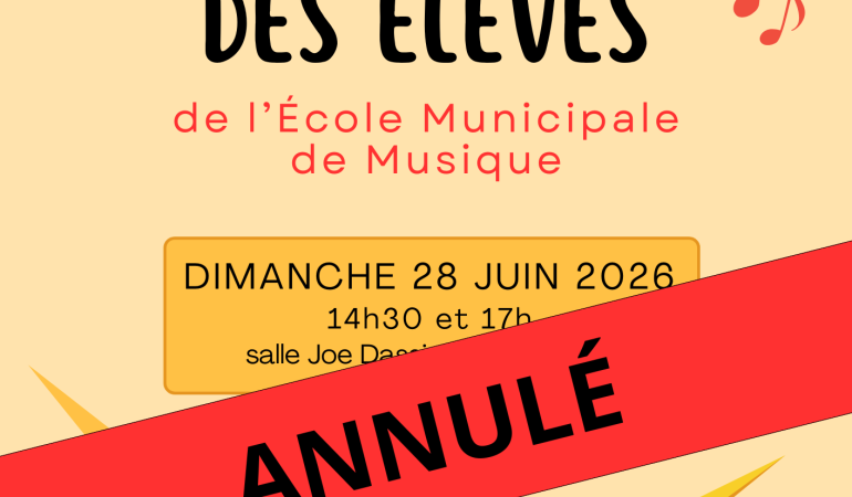 EMM - concert annulé 2026