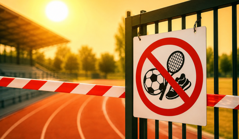 Fermeture equipements sportifs