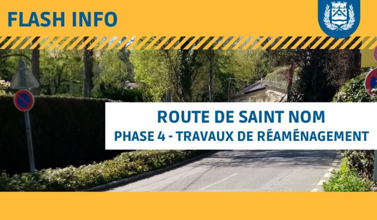 Flash Info Travaux Route de Saint Nom