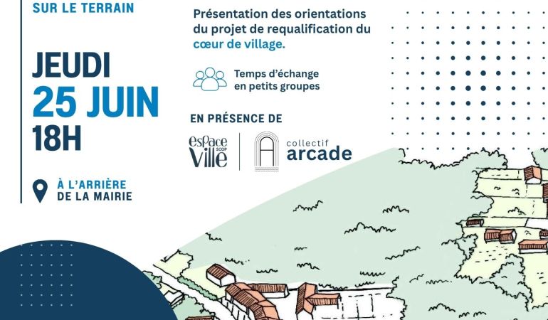 réunion publique centre village