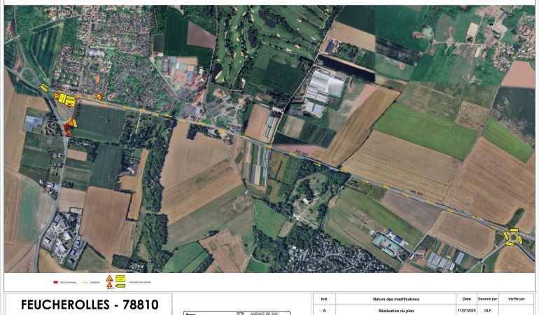 plan déviation RD307