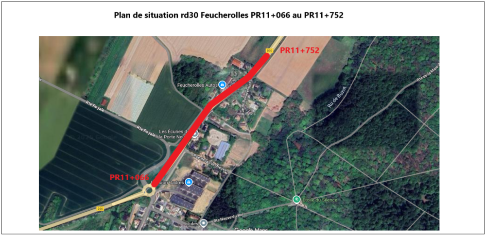 Travaux RD30 – FEUCHEROLLES | Feucherolles