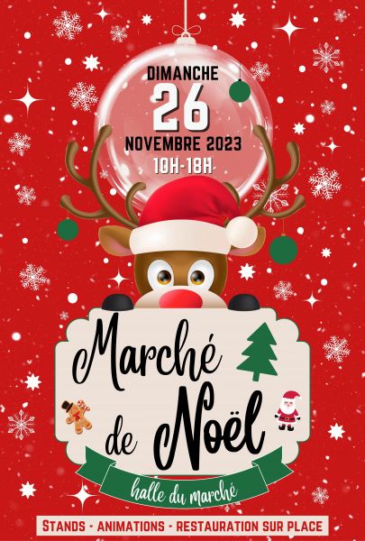 affiche marché de Noel 2023