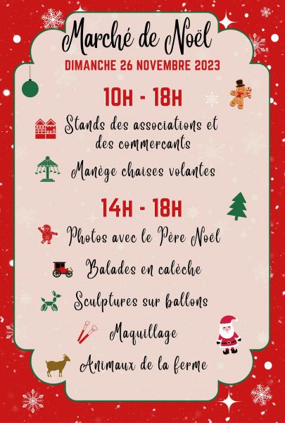 programme marché de noel 2023