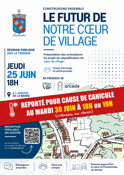 réunion publique centre village - reportée