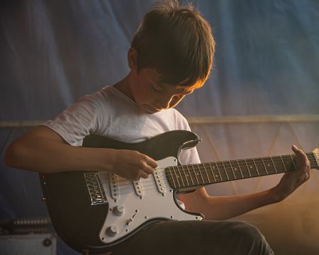 Concert guitariste en herbe