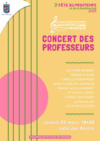 Affiche concert des profs 2025