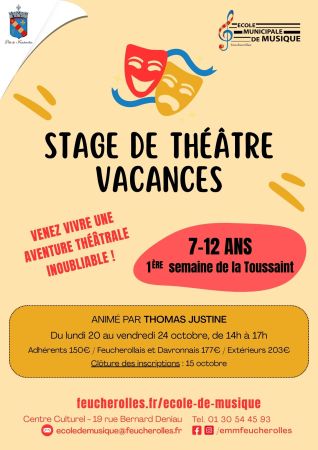 EMM - flyer stage théâtre toussaint 2025