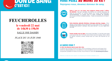 Don du sang 22 mai